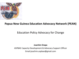 PNG Education Advocacy Network (PEAN)