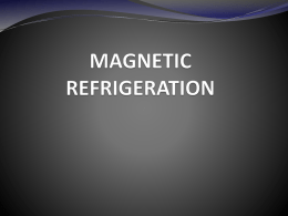 MAGNETIC REFRIGERATION (2)