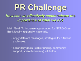 PR Challenge - Green Bank Telescope