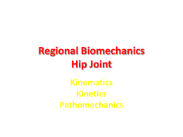 Regional Biomechanics Hip Joint