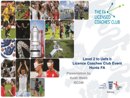 Licence Coaches Club Event Essex FA