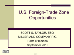 US FTZs - Ports of Indiana