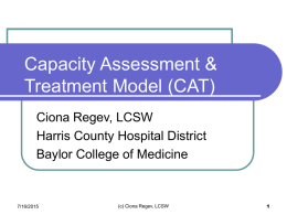 Capacity Assessment & Treatment Model (CAT)