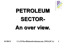 PETROLEUM SECTOR - ~ Welcome to CMII.ICAI.ORG