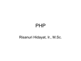 PHP - Gadjah Mada University