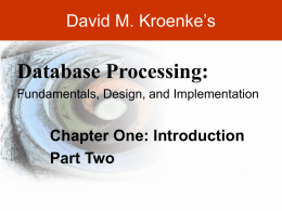 Kroenke-DBP-e10-PPT-Chapter01