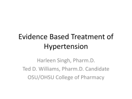Hypertension - Dr Ted Williams