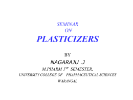 PLASTICIZERS - Pharmawiki.in