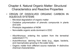 Chapter 4. Natural Organic Matter: Structural
