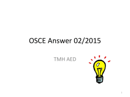 OSCE Question 02/2015