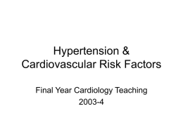 Hypertension & Cardiovascular Risk Factors