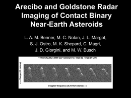 Recent Arecibo Radar Imaging of Near