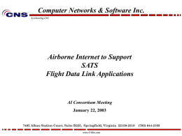 AI s - Airborne Internet