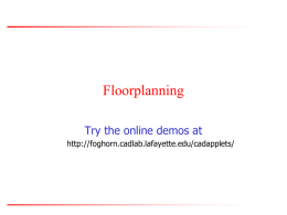 PowerPoint Presentation: EE5301- Floorplanning