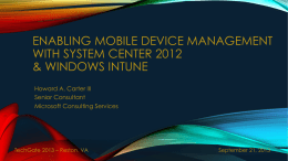 Enabling Mobile Device Management with System