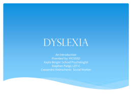 Dyslexia - Hackettstown School District