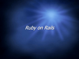 Ruby on Rails - Computer Science