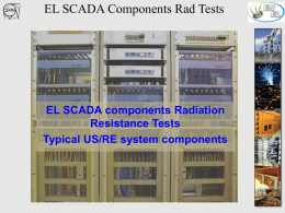 EL SCADA Rad Tests Bench - CERN | Engineering Department …