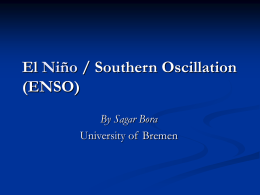 El Nińo/Southern Oscillation - pep