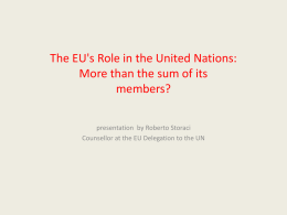 The EU at the UN: more than the sums of