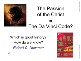 PowerPoint Presentation - The Passion of the Christ or The
