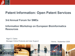 A detailed look at the Open Patent Services