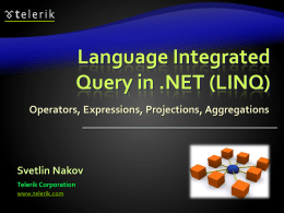LINQ and LINQ-to-SQL