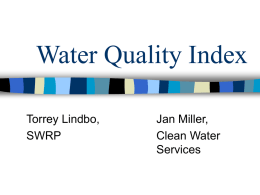 Water Quality Index - Portland State University
