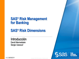 SAS Risk Management Overview