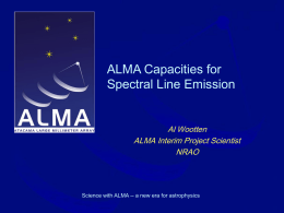 ALMA Capacities for Spectral Line Emission