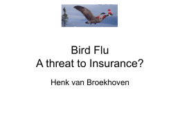 Bird Flu A threat to Insurance?