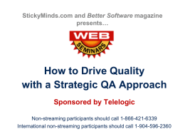How to Drive Quality With A Strategic QA Approach