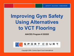 Making School Gyms Safer Using Alternatives to VCT Flooring