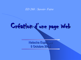 Savoir faire Page WEB 2004