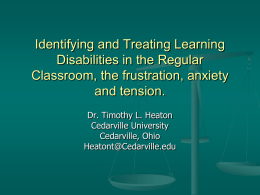 Inclusionary Techniques for Students in the Regular Classroom