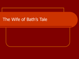 The Wife of Bath’s Tale - Mr. Davis' Beach House on the