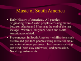 Music of South America