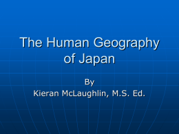 The Human Geography of Japan - NAJAS