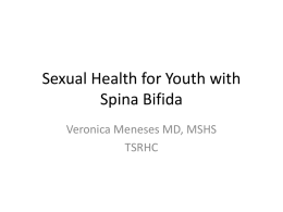 Sexual Health for Youth with Spina Bifida