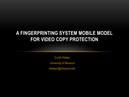 An Analysis of Fingerprinting System Components for Video