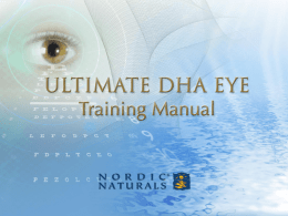 training manual - Nordic Naturals
