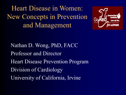 Cardiovascular Risk Factor Overview and Management