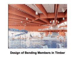 Design of Timber Bending Members