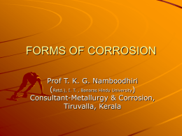 FORMS OF CORROSION