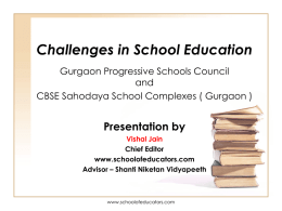 Challenges in Education Sector