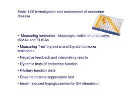 Assessing endocrine function