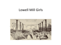 Lowell Mill Girls