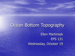 Ocean Bottom Topography