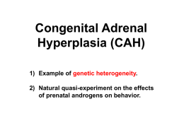 HGSS Chapter 5: Congenital Adrenal Hyperplasia (CAH)
