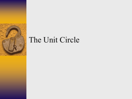 The Unit Circle - Onondaga Central School District